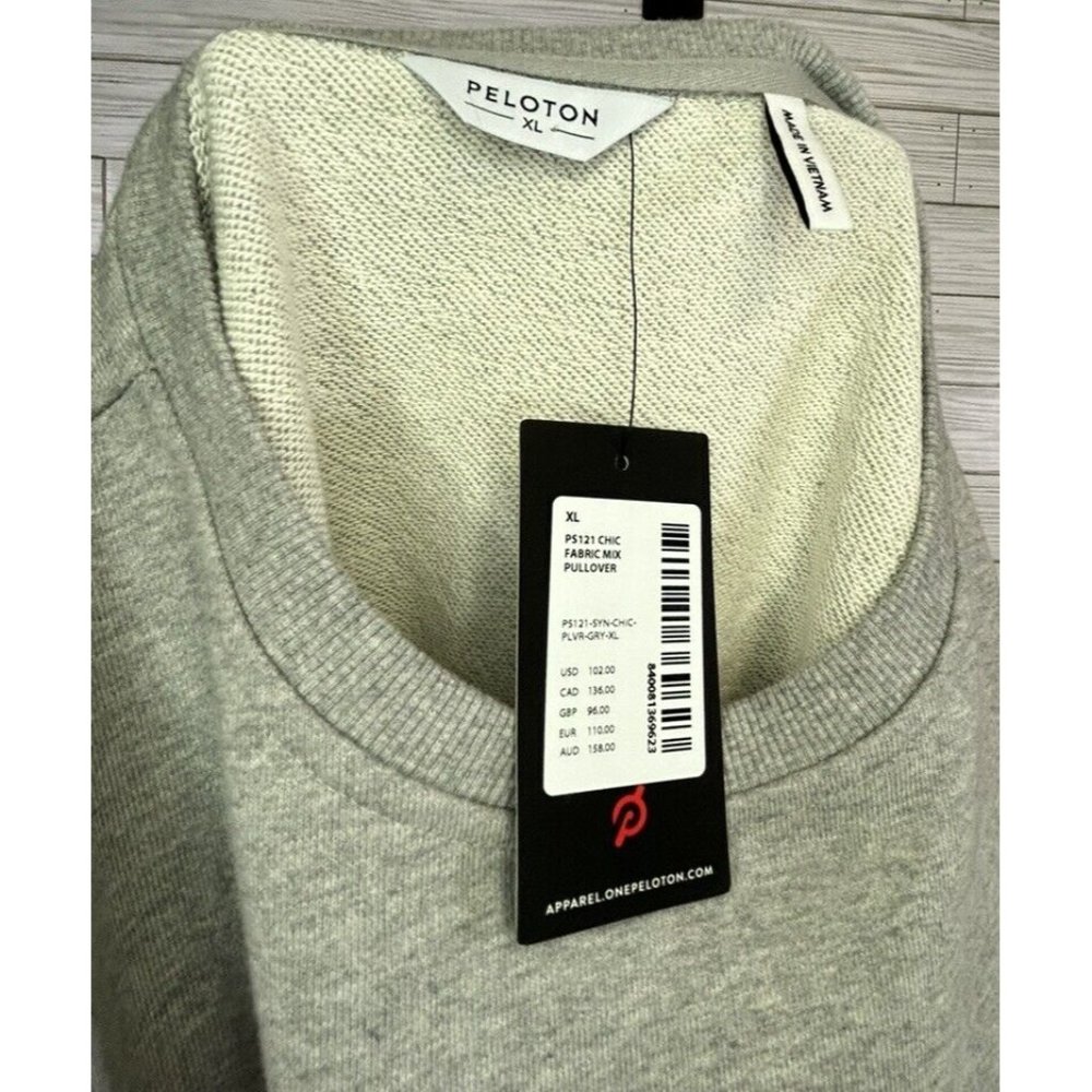 Peloton Womens Chic Fabric Mix Pullover Cinch Waist Size Extra Large NWT $102.00 - Picture 4 of 7